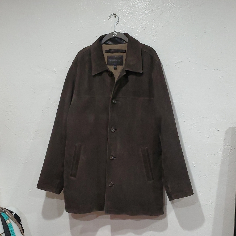 Vintage Goldenbear Goat Suede Jacket In Brown Size L